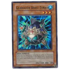 Gladiator Beast Torax YuGiOh Card GLAS-EN081 1st Edition Super Rare Holo