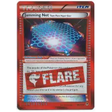 Jamming Net Flare Trainer Pokemon Card XY Phantom Forces 98/119 Rare Holo