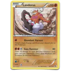 Landorus Pokemon Card BW11 Legendary Treasures 85/113 Rare Holo