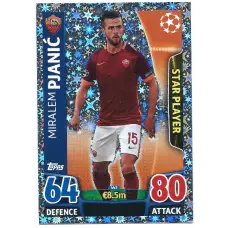 Miralem Pjanić Match Attax Card UCL 2015/16 442 Star Player Rare Holo