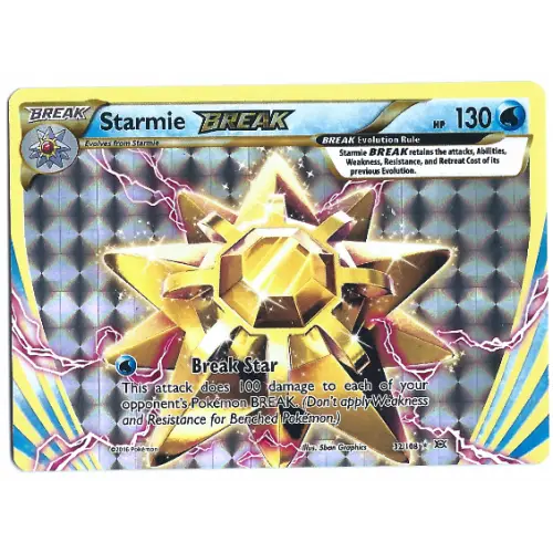 Starmie Break Pokemon Card Xy Evolutions 32108 Ultra Rare Holo